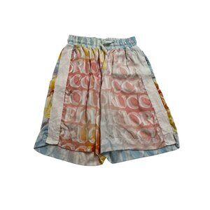 Fiorucci Watercolor Monogram Shorts in Orange